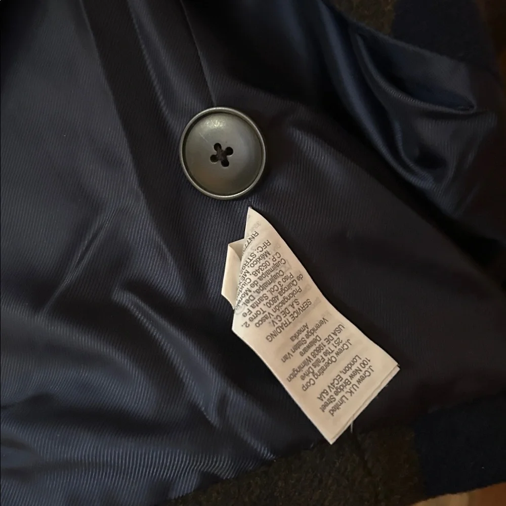 Madewell Elmcourt women’s plaid wool Trench Coat size S #Taylor Swift #Evermore - Picture 5 of 11
